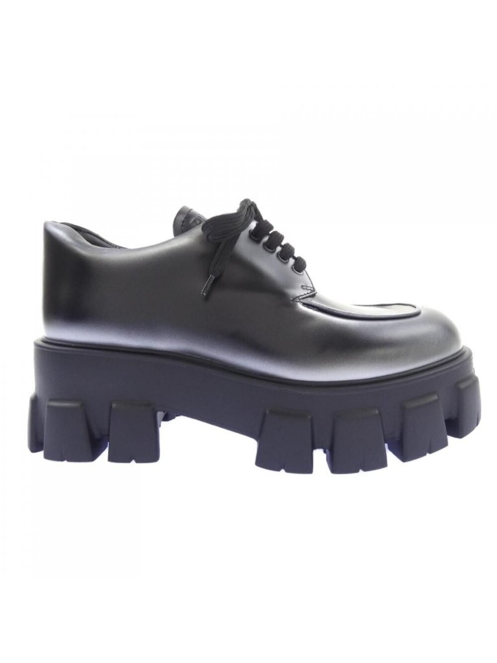 Prada Monolith Lace Up Shoes